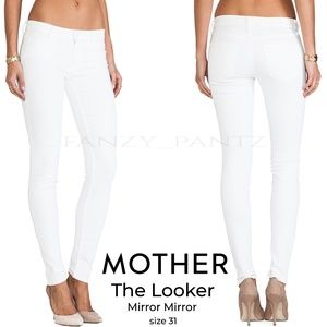 Mother Denim The Looker jeans white skinny 31